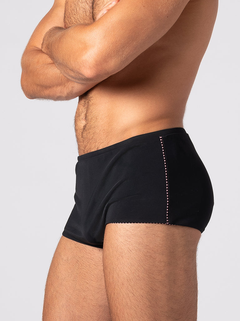 Unisex Water Short - Reversible Pinstripes / Black