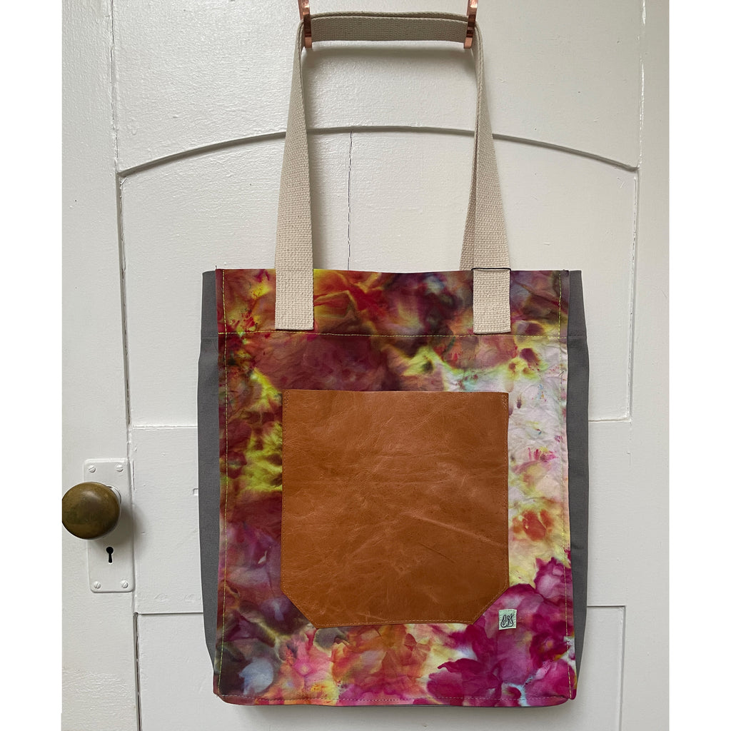 Cube Bag - Sunset with Leather Pocket