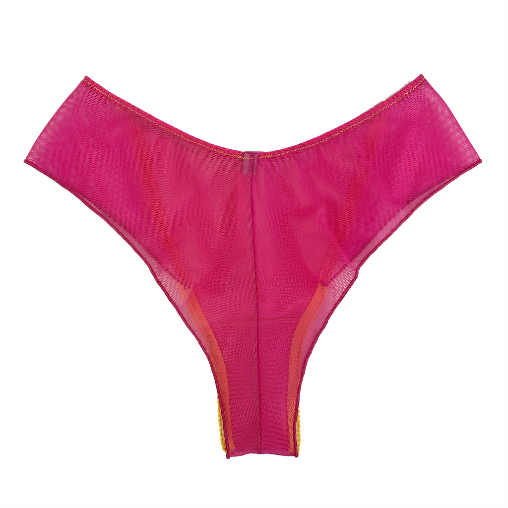 Intimates Mid-Rise Seamless Thong in Bubblegum Pink