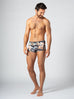 Unisex Water Short - Reversible Paint Chip Print / Grey