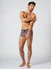 Unisex Water Short - Reversible Pinstripes / Black